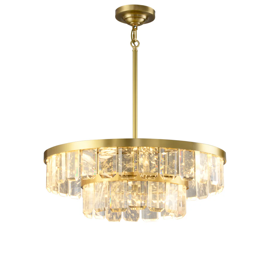 WOMO Tiered Gold Crystal Chandelier-WM2539 - Image 16