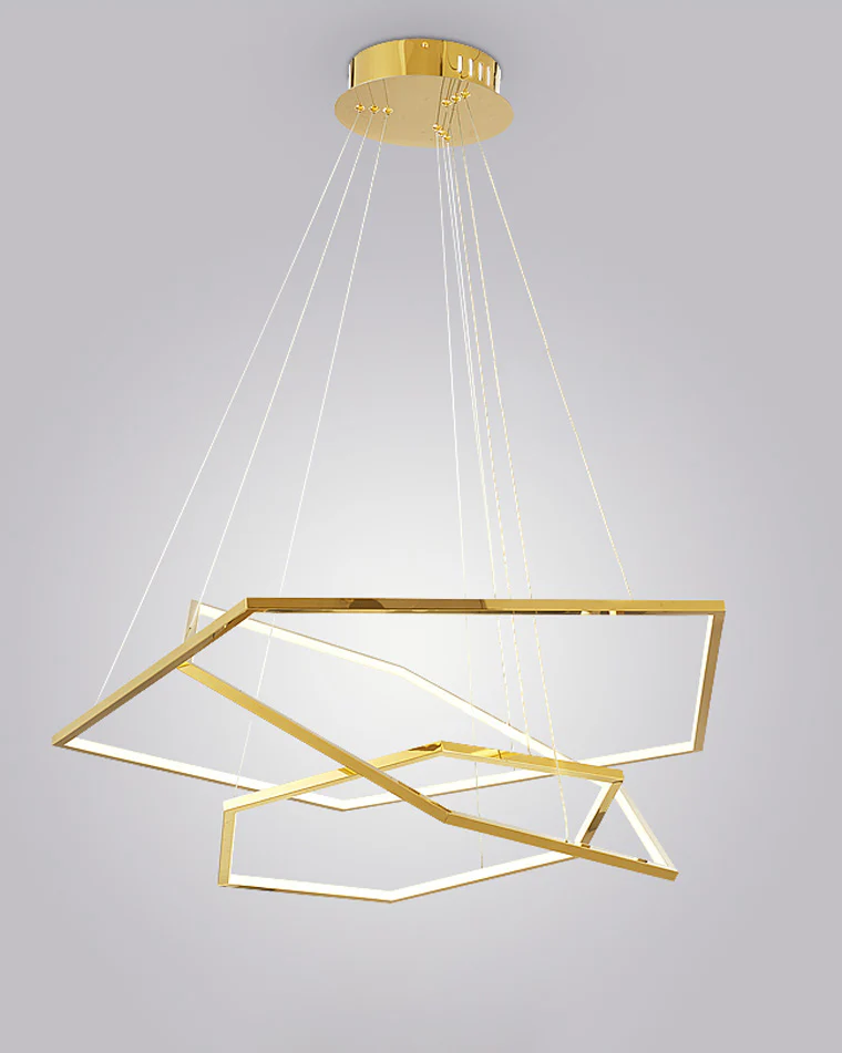 WOMO Tiered Hexagon Led Chandelier-WM2463 - Image 14