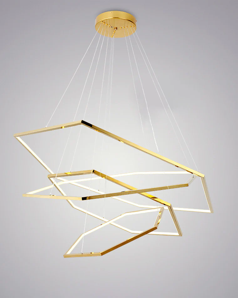 WOMO Tiered Hexagon Led Chandelier-WM2463 - Image 15