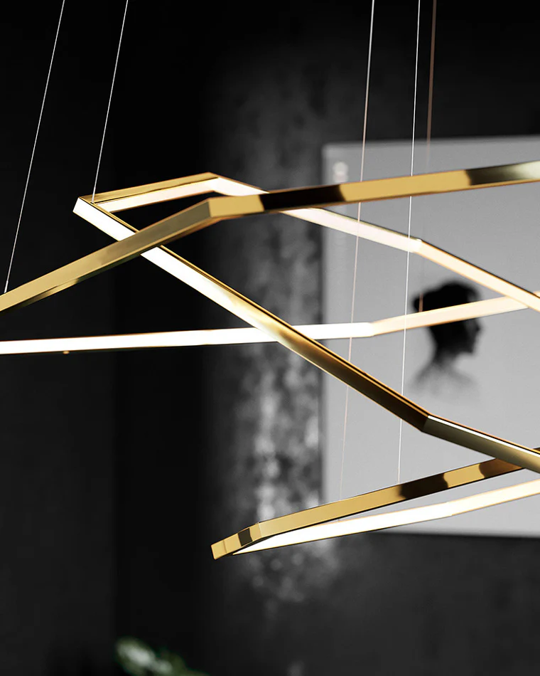 WOMO Tiered Hexagon Led Chandelier-WM2463 - Image 18