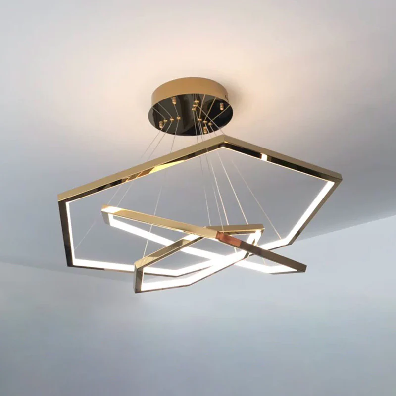 WOMO Tiered Hexagon Led Chandelier-WM2463 - Image 20