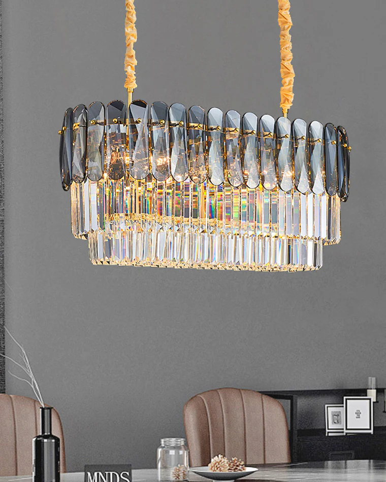WOMO Tiered Linear Crystal Chandelier-WM2543 - Image 10