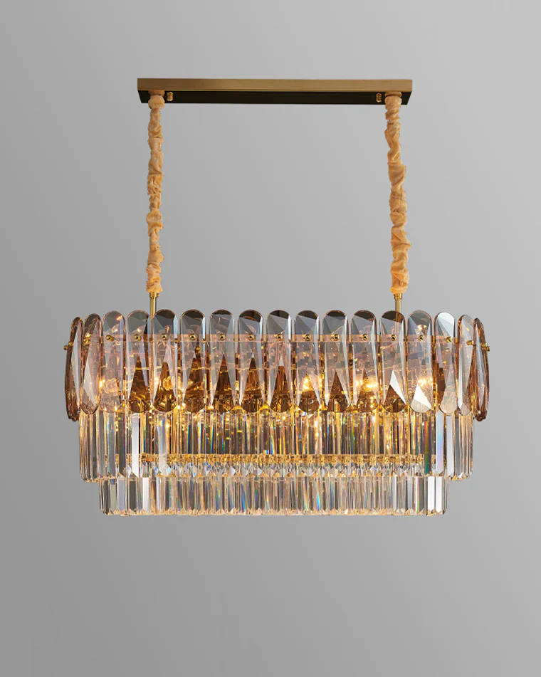 WOMO Tiered Linear Crystal Chandelier-WM2543 - Image 11