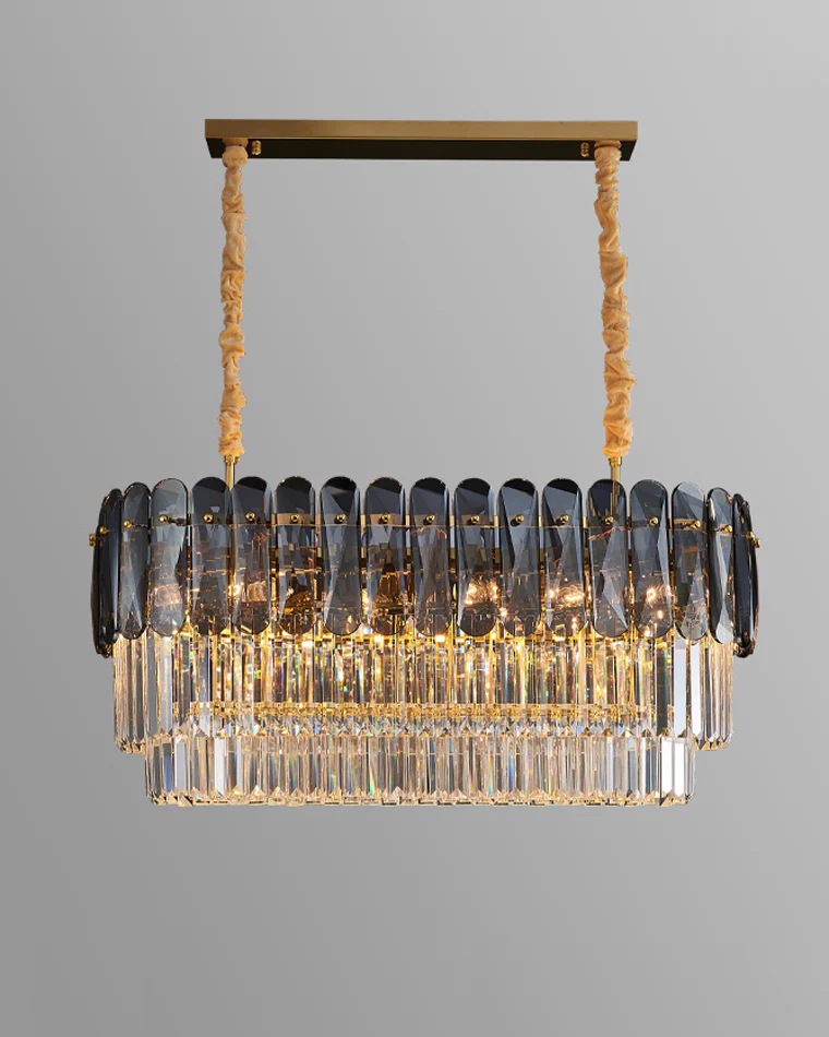 WOMO Tiered Linear Crystal Chandelier-WM2543 - Image 12