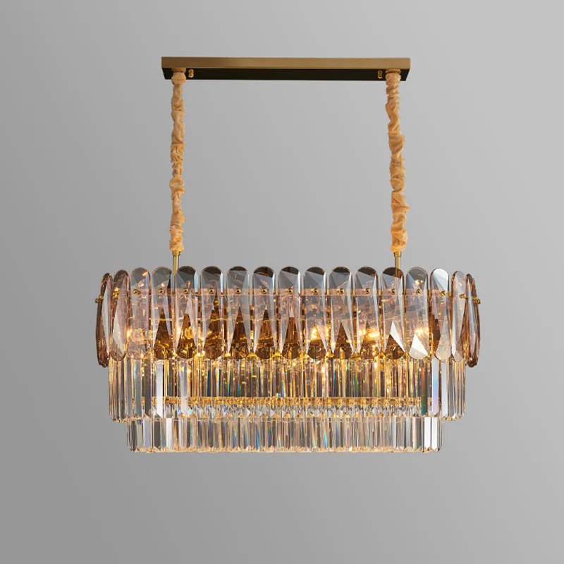 WOMO Tiered Linear Crystal Chandelier-WM2543 - Image 17