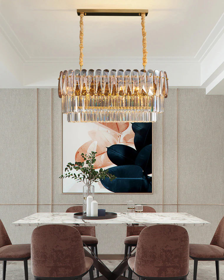 WOMO Tiered Linear Crystal Chandelier-WM2543 - Image 6