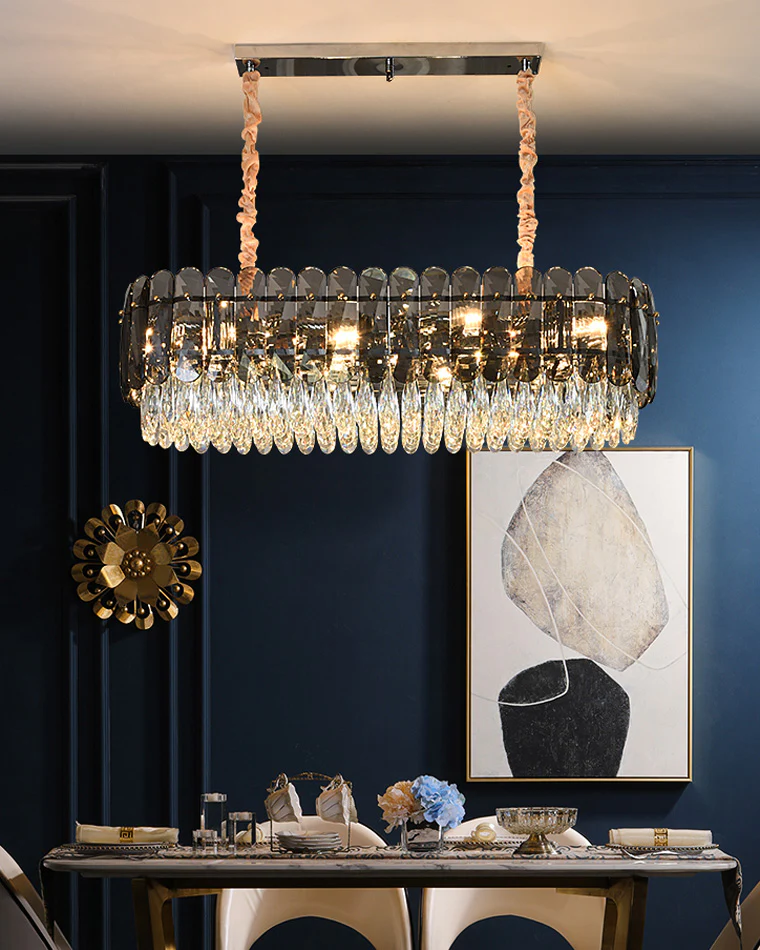 WOMO Tiered Linear Crystal Chandelier-WM2543 - Image 8