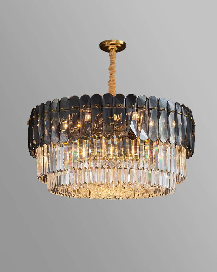 WOMO Tiered Round Crystal Chandelier-WM2542 - Image 13