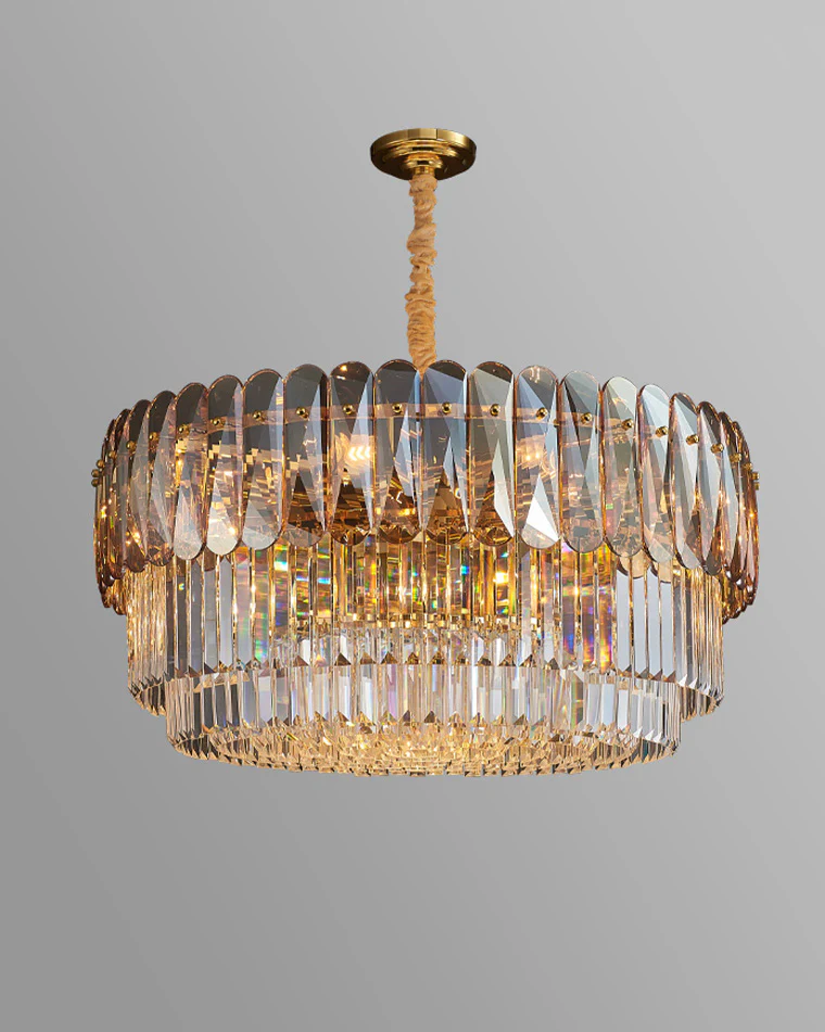 WOMO Tiered Round Crystal Chandelier-WM2542 - Image 15