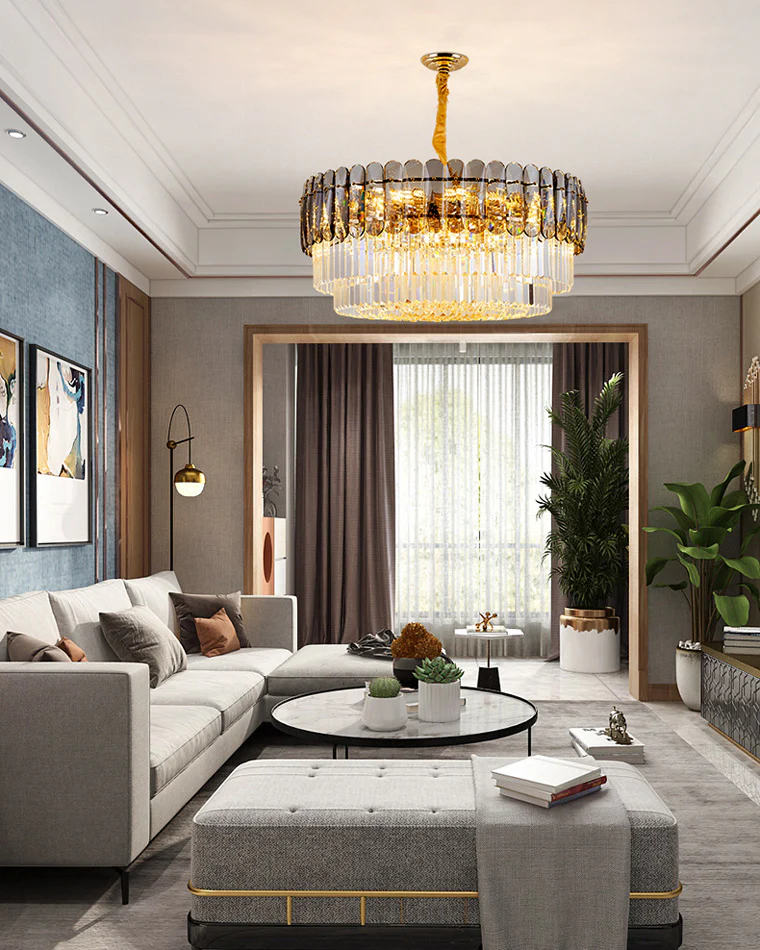 WOMO Tiered Round Crystal Chandelier-WM2542 - Image 3