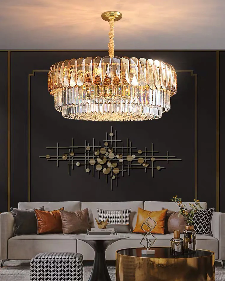 WOMO Tiered Round Crystal Chandelier-WM2542 - Image 4