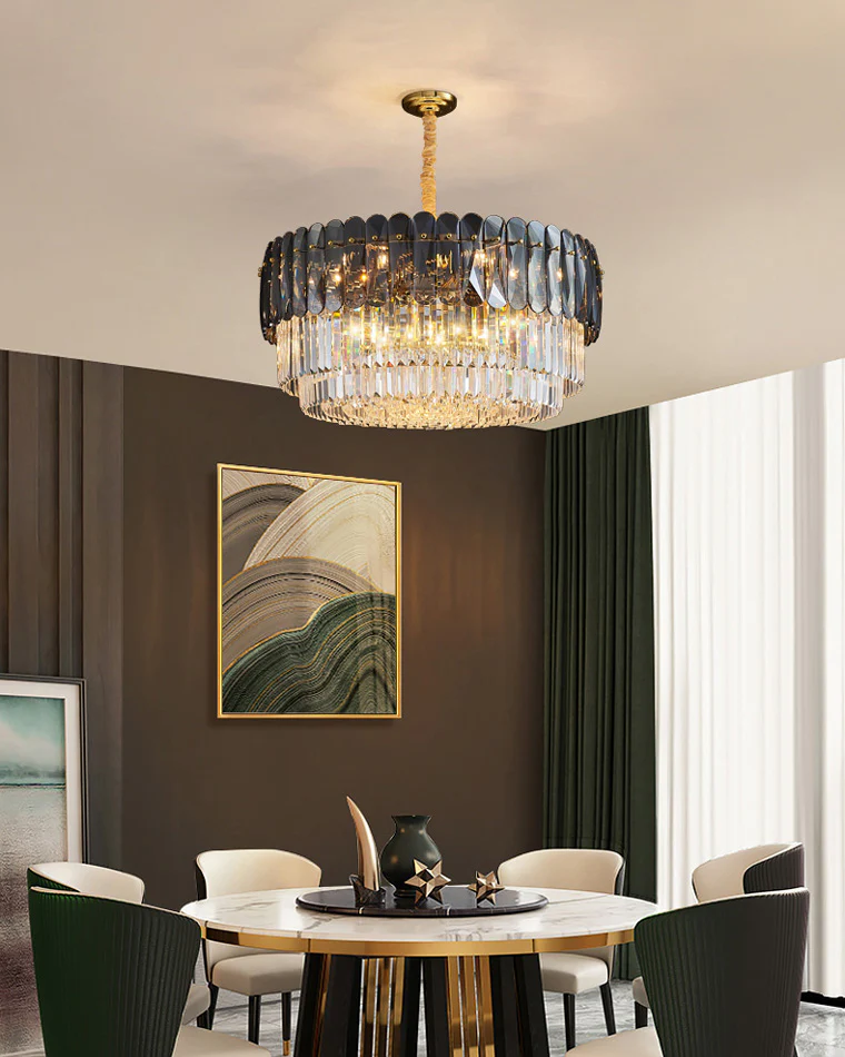 WOMO Tiered Round Crystal Chandelier-WM2542 - Image 6