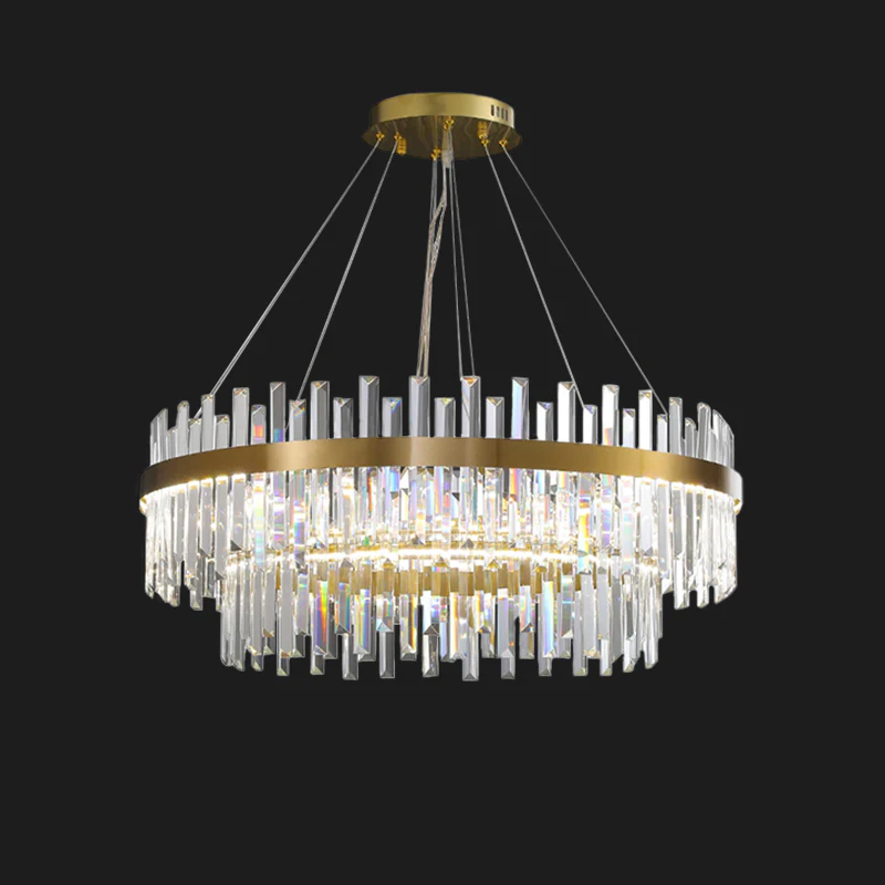 WOMO Tiered Round Crystal Chandelier-WM2562 - Image 11