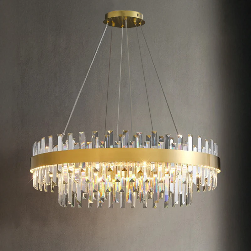 WOMO Tiered Round Crystal Chandelier-WM2562 - Image 13