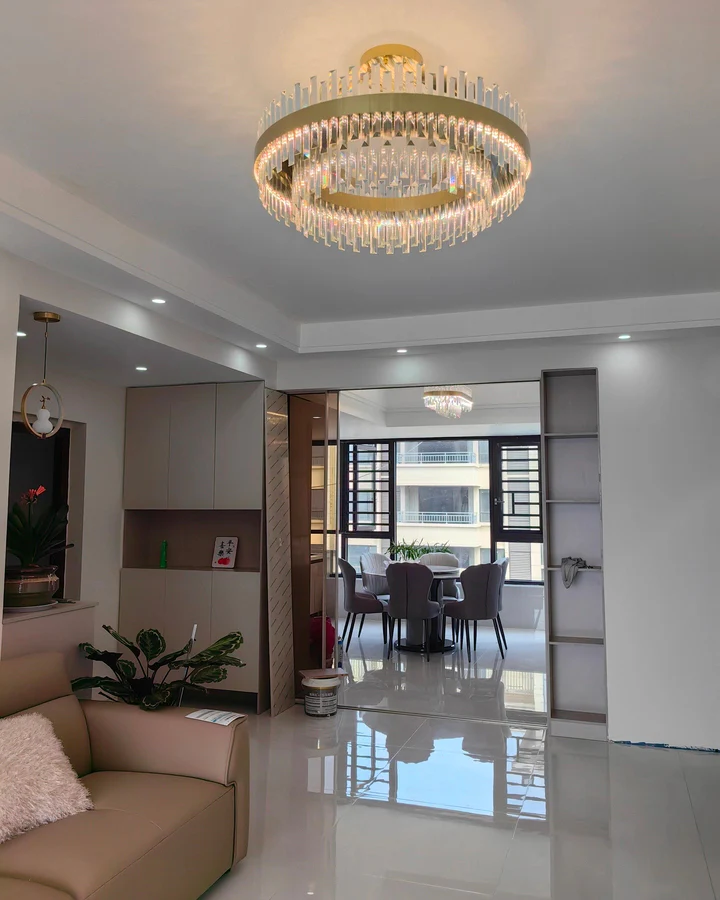 WOMO Tiered Round Crystal Chandelier-WM2562 - Image 3