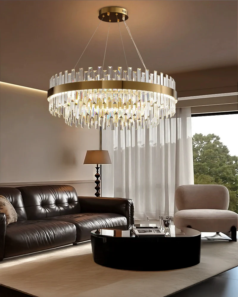 WOMO Tiered Round Crystal Chandelier-WM2562 - Image 6