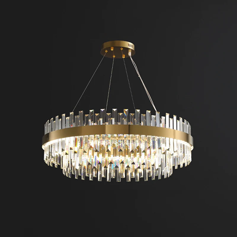 WOMO Tiered Round Crystal Chandelier-WM2562 - Image 9