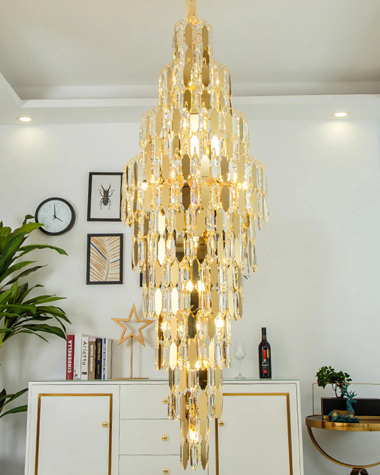 WOMO Tiered Tapers Crystal Chandelier-WM2382 - Image 14