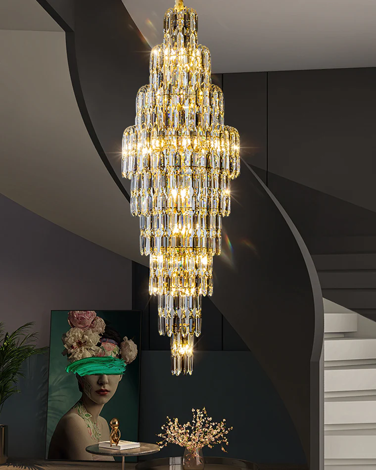 WOMO Tiered Tapers Crystal Chandelier-WM2382 - Image 15