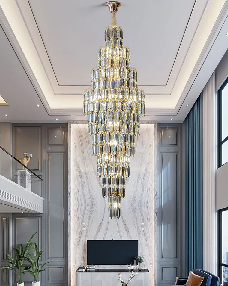 WOMO Tiered Tapers Crystal Chandelier-WM2382 - Image 4