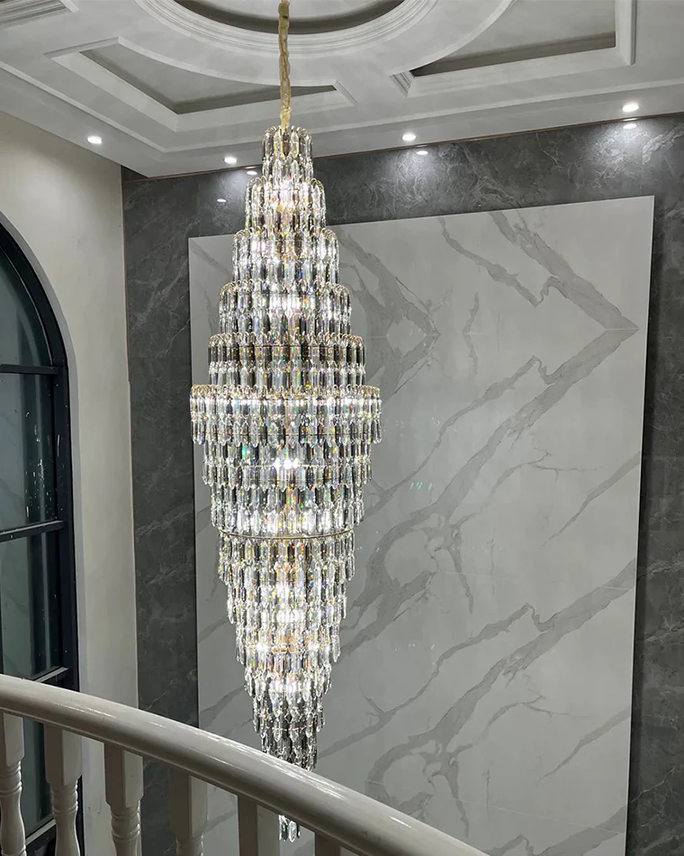 WOMO Tiered Tapers Crystal Chandelier-WM2382 - Image 5
