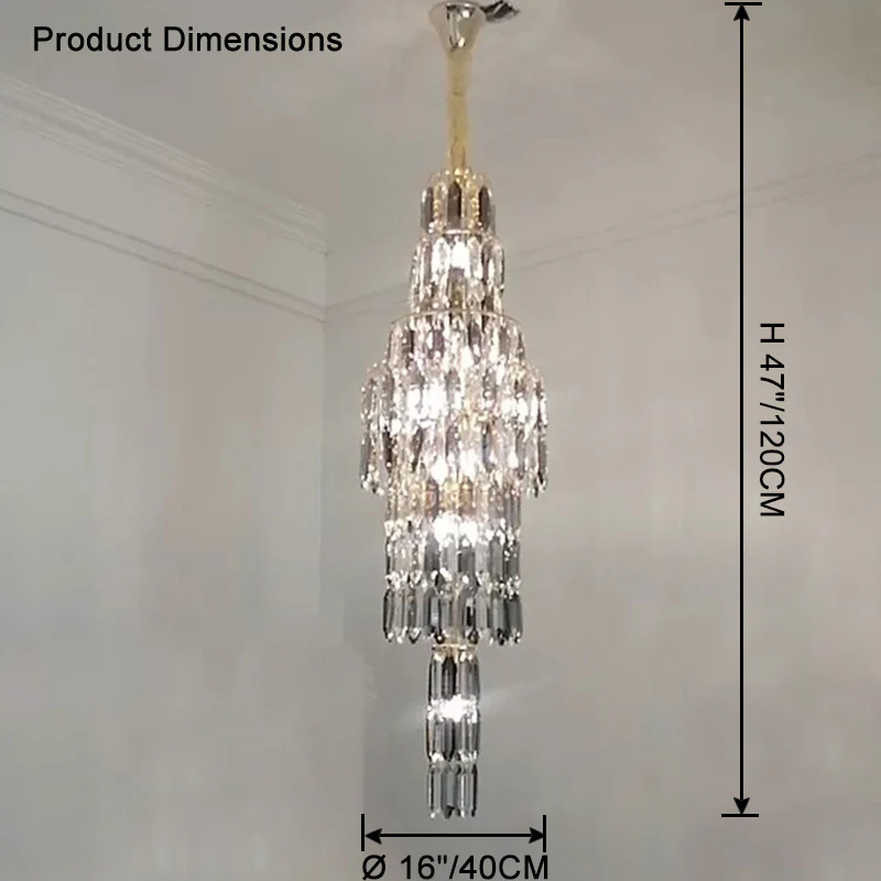WOMO Tiered Tapers Crystal Chandelier-WM2382 - Image 50