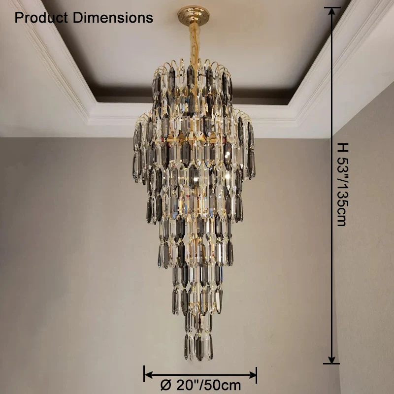 WOMO Tiered Tapers Crystal Chandelier-WM2382 - Image 52