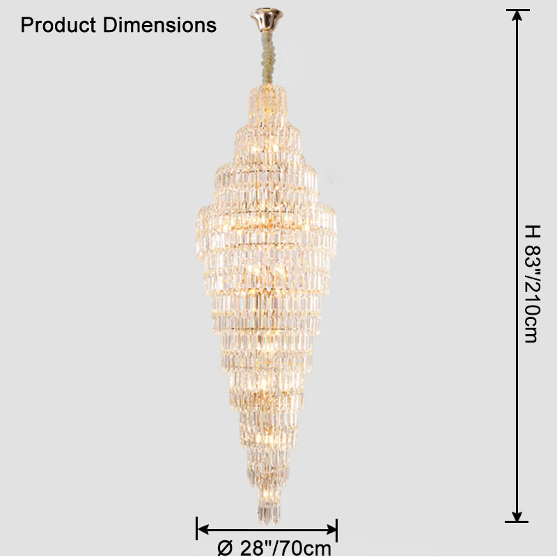 WOMO Tiered Tapers Crystal Chandelier-WM2382 - Image 56