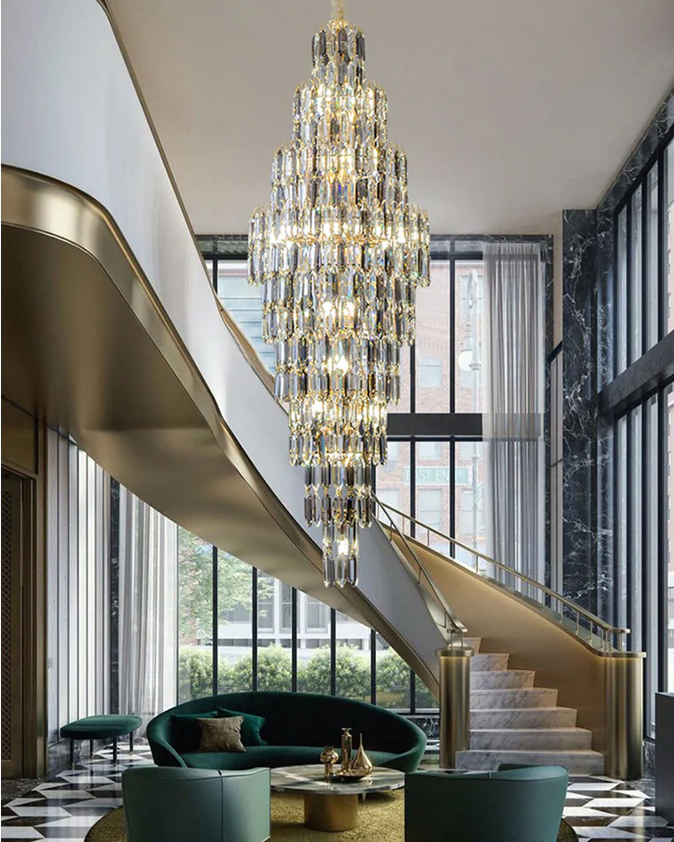 WOMO Tiered Tapers Crystal Chandelier-WM2382 - Image 6
