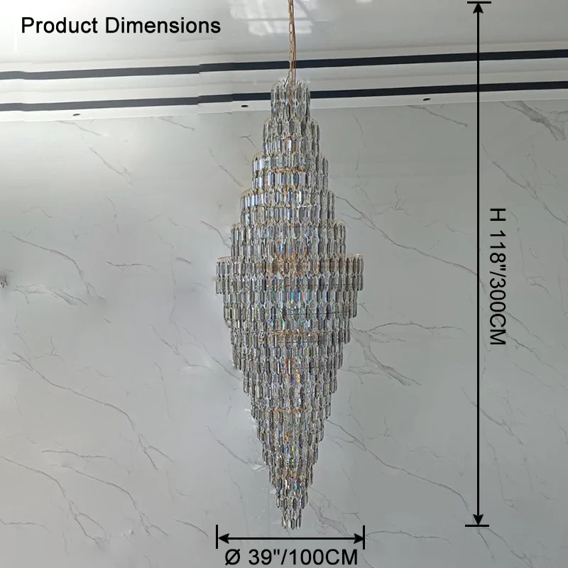 WOMO Tiered Tapers Crystal Chandelier-WM2382 - Image 60