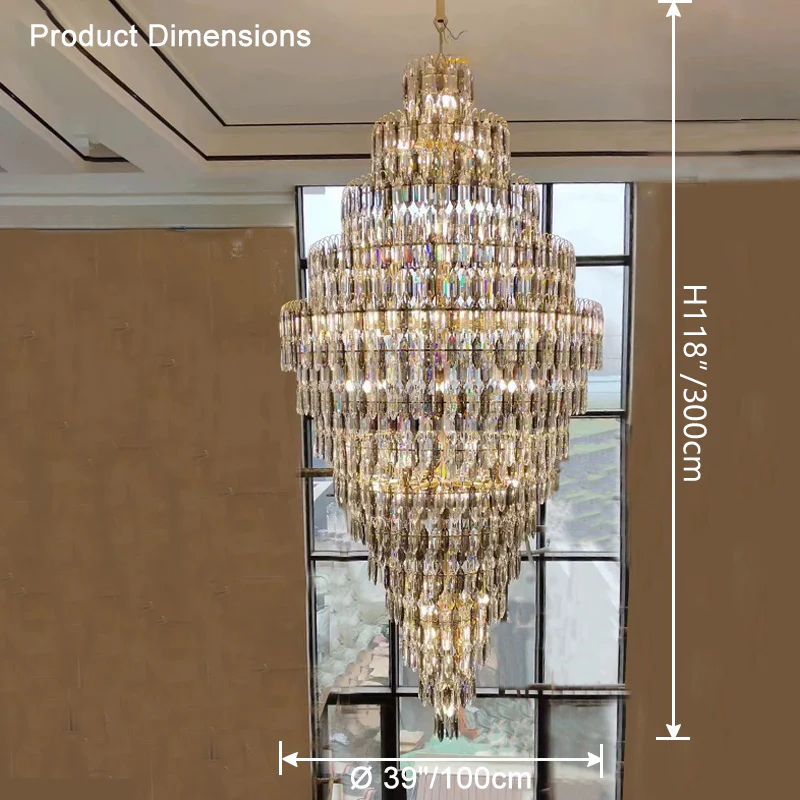 WOMO Tiered Tapers Crystal Chandelier-WM2382 - Image 62