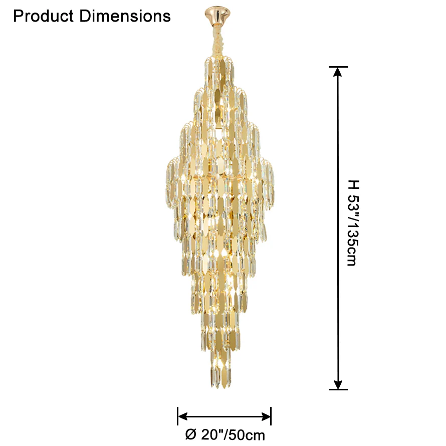WOMO Tiered Tapers Crystal Chandelier-WM2382 - Image 66