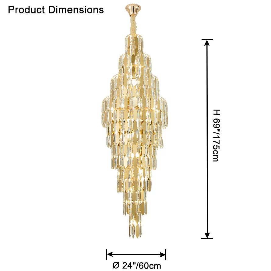 WOMO Tiered Tapers Crystal Chandelier-WM2382 - Image 68