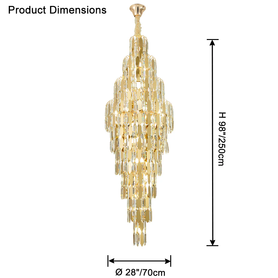 WOMO Tiered Tapers Crystal Chandelier-WM2382 - Image 70