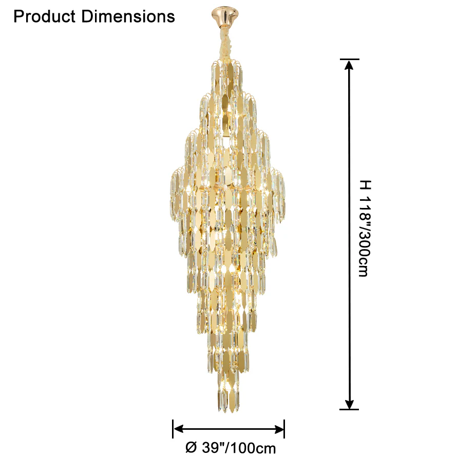 WOMO Tiered Tapers Crystal Chandelier-WM2382 - Image 76