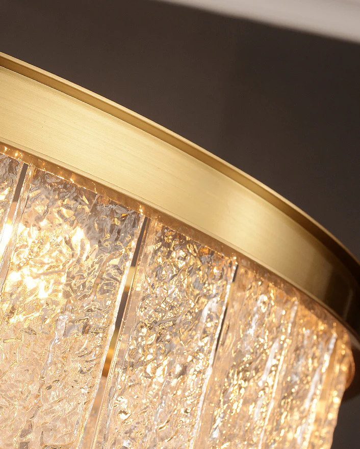 WOMO Gold Tiered Glass Chandelier-WM2601 - Image 14