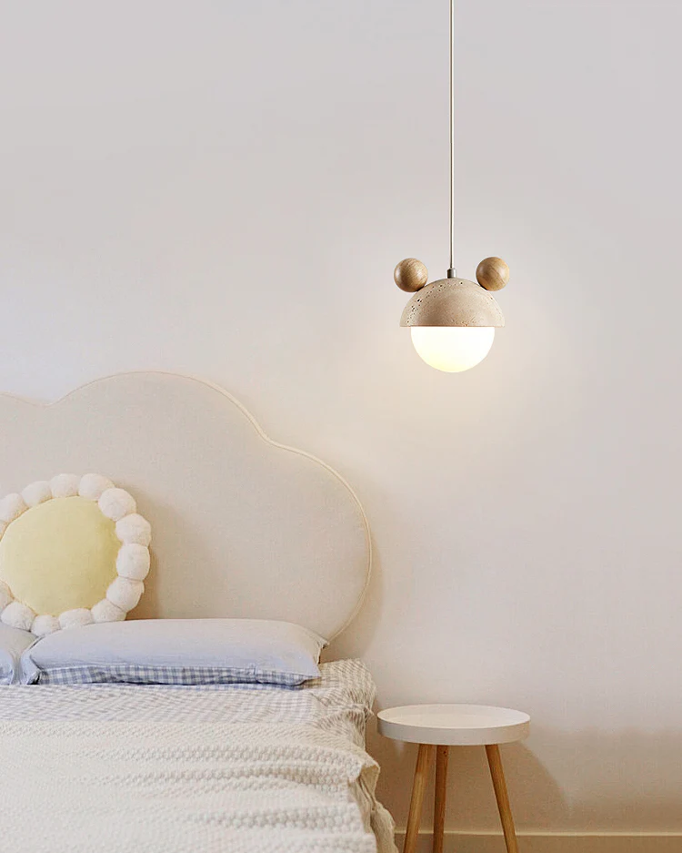 WOMO Travertine Globe Pendant Light-WM3094 - Image 5