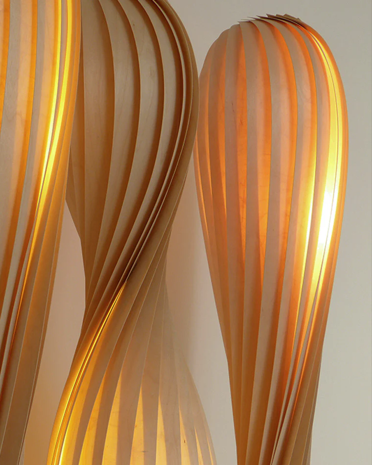WOMO Twisted Tower Wood Floor Lamp-WM7044 - Image 10