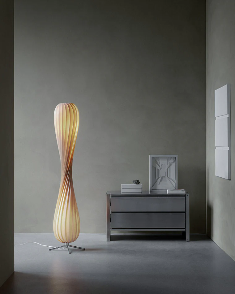 WOMO Twisted Tower Wood Floor Lamp-WM7044 - Image 18