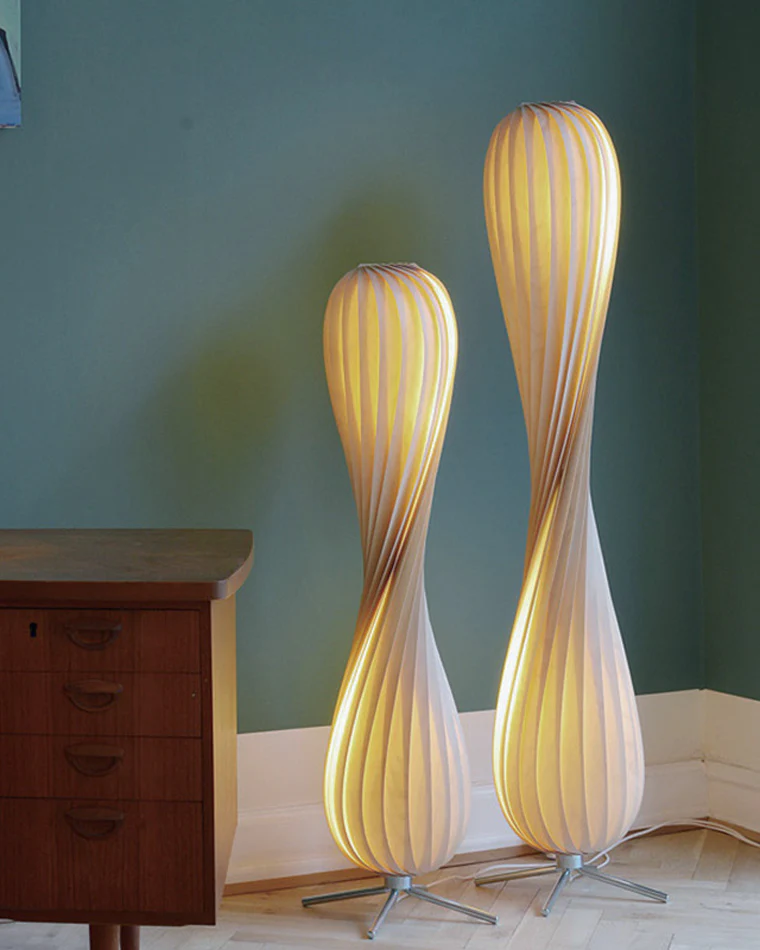 WOMO Twisted Tower Wood Floor Lamp-WM7044 - Image 24