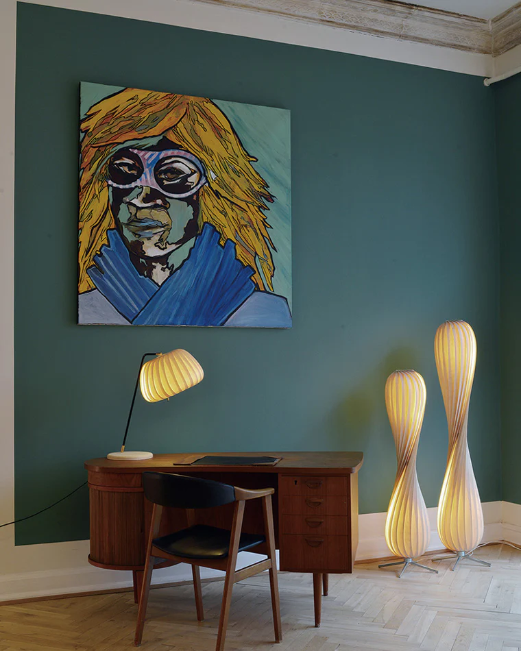 WOMO Twisted Tower Wood Floor Lamp-WM7044 - Image 5