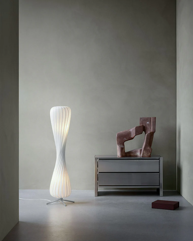 WOMO Twisted Tower Wood Floor Lamp-WM7044 - Image 7