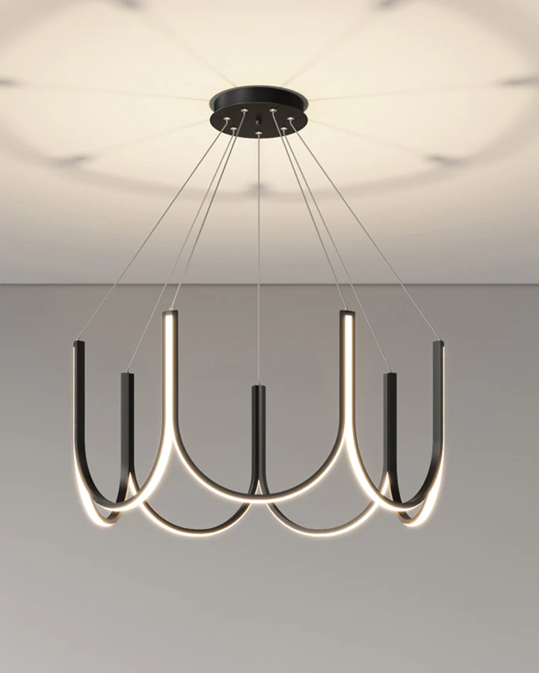 WOMO Minimal U-shaped Round chandelier-WM2143 - Image 10