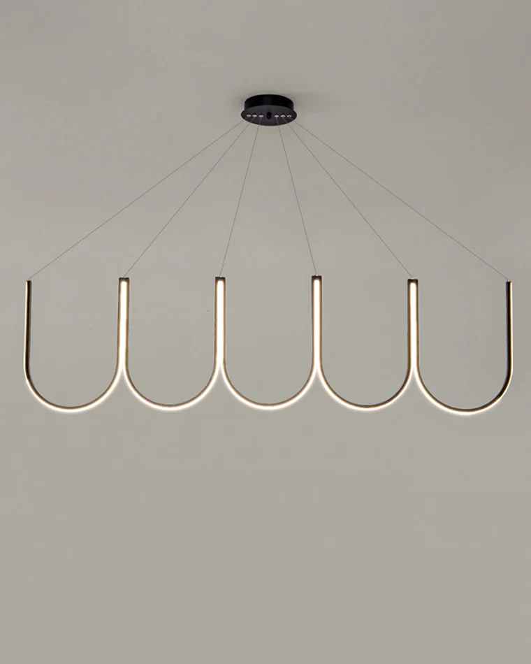 WOMO Minimal U-shaped Round chandelier-WM2143 - Image 11