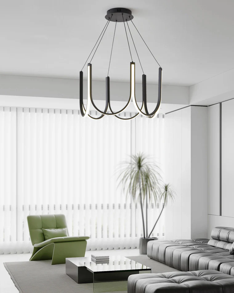 WOMO Minimal U-shaped Round chandelier-WM2143 - Image 12