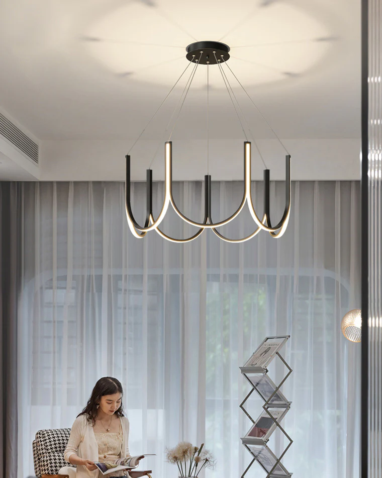 WOMO Minimal U-shaped Round chandelier-WM2143 - Image 16