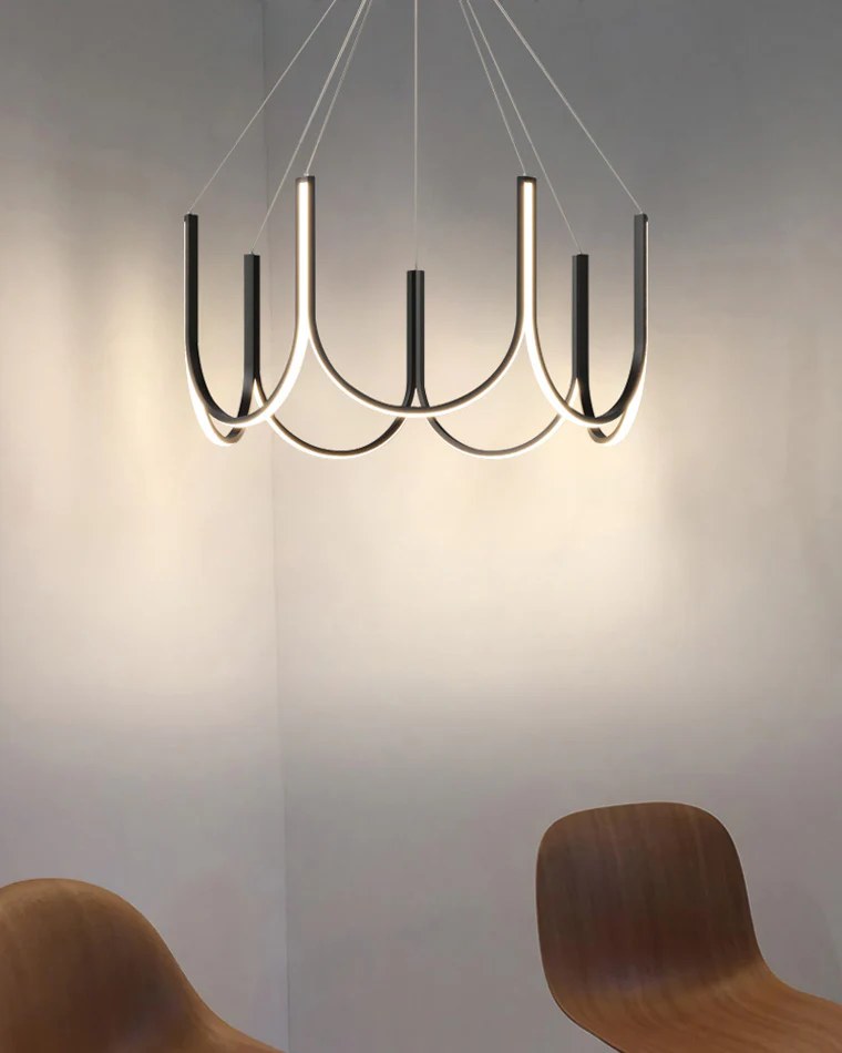 WOMO Minimal U-shaped Round chandelier-WM2143 - Image 17