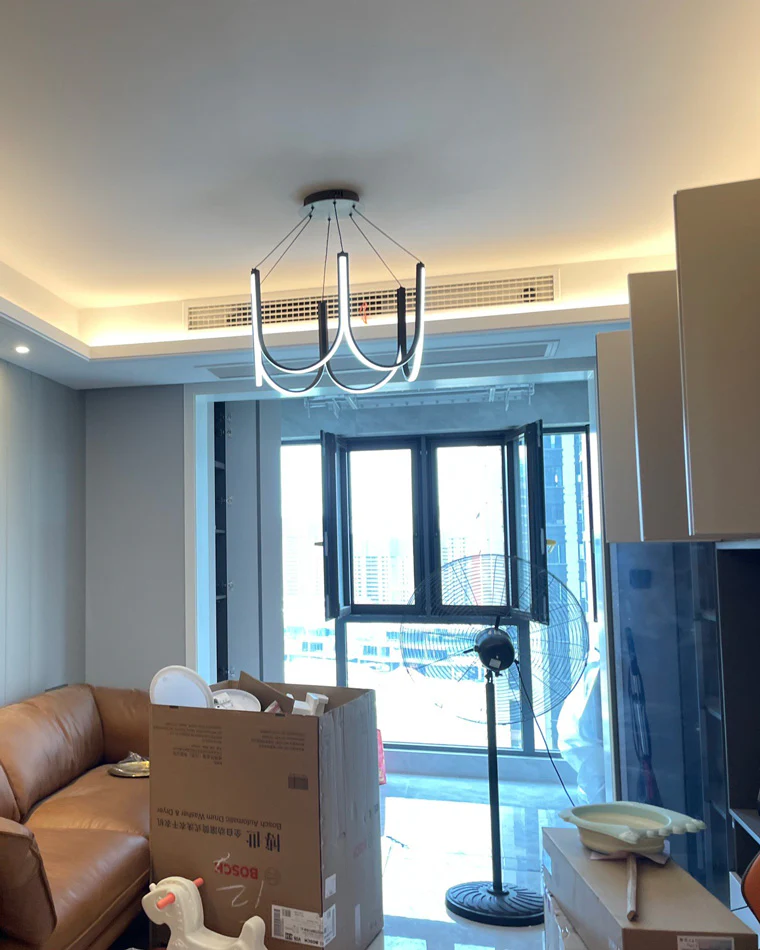 WOMO Minimal U-shaped Round chandelier-WM2143 - Image 18