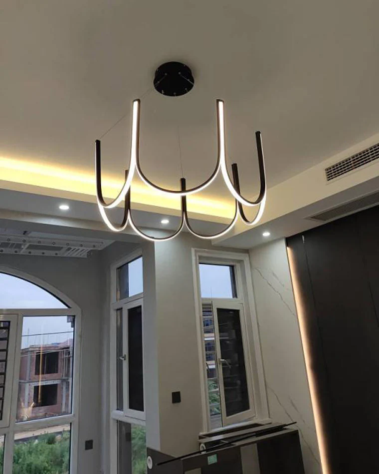 WOMO Minimal U-shaped Round chandelier-WM2143 - Image 20