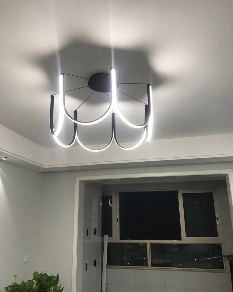WOMO Minimal U-shaped Round chandelier-WM2143 - Image 21